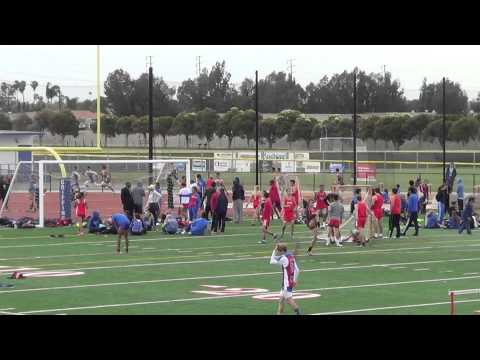 VarB 300m Hurdles vs Fountain Valley 4-22-15 - Los Alamitos Boys