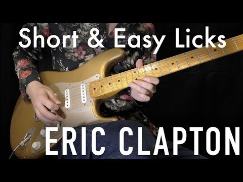 Blues Guitar Lesson: "Eric Clapton" Blues Licks in D | #102