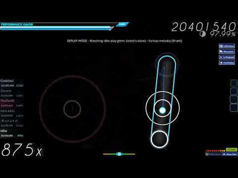 osu! | idke | gmtn. (witch's slave) - furioso melodia [Wrath] | 98.08% #11 1732/2325 S-Rank