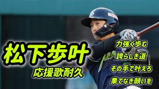 松下歩叶【30分耐久】応援歌 広告なし 作業用 睡眠用BGM 歌詞つき 現地音源 ハモり 東京ヤクルトスワローズ 1作目