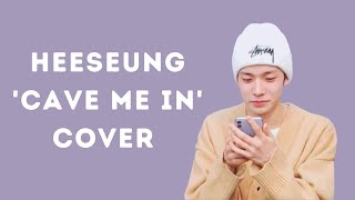 HEESEUNG &#39;CAVE ME IN&#39; COVER ON VLIVE (SNIPPET)