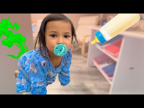 OAK TURNED iNTO A BABY!! Magic BABY PUFF Cereal MiX UP! (the MOViE)