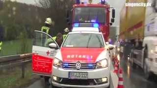 preview picture of video 'Tödlicher Unfall - A45 / Wilnsdorf - 26.04.2013'