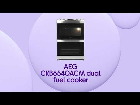 AEG CK6540ACM 60cm Dual Fuel Cooker - Stainless Steel - Product Overview