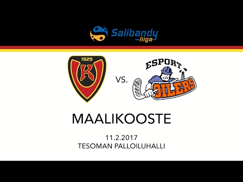 Miesten Liiga: Koovee-Oilers, 11.2.2017, Maalikooste