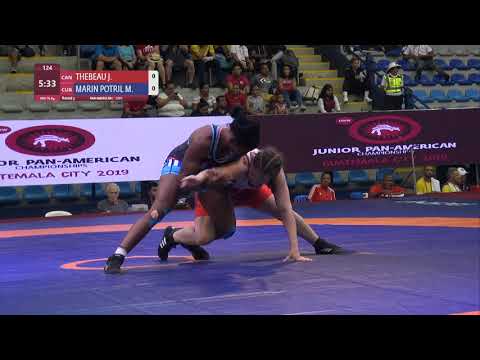 Round 3 WW - 76 kg: J. THEBEAU (CAN) v. M. MARIN POTRIL (CUB)