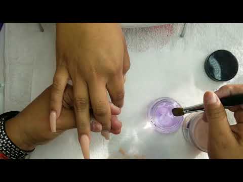 ACRYLIC NAILS FILL TUTORIAL(PINKS) FROM MADAM GLAM