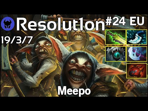 Resolut1on [VGJ.S] plays Meepo!!! Dota 2 7.20
