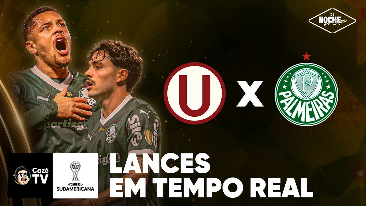PALMEIRAS X UNIVERSITARIO: LIBERTADORES | OITAVAS DE FINAL | LANCES EM TEMPO REAL | NOCHE DE COPA