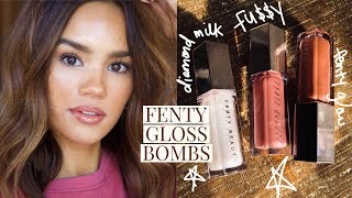 NEW FU$$Y GLOSS BOMB! + REVIEW OF DIAMOND MILK AND FENTY GLOW | DACEY CASH