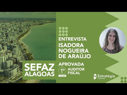 ISADORA WALNUT FROM ARAÚJO | APPROVED | 1ST PLACE | SEFAZ AL | TAX AUDITOR