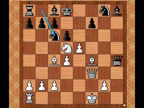 Rizična i smela igra u Kraljevom gambitu □ BURDEN vs NN # 2031