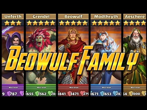 Empires & Puzzles Beowulf Grendel Modthryth Aeschere & Unferth da gangs all here! but are they good?