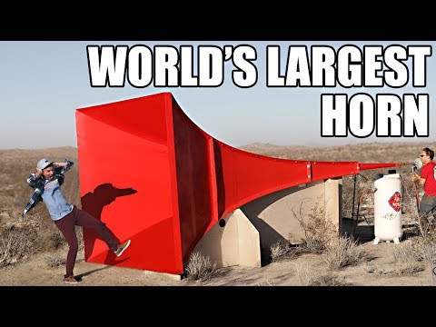 World's Largest Horn Shatters Glass