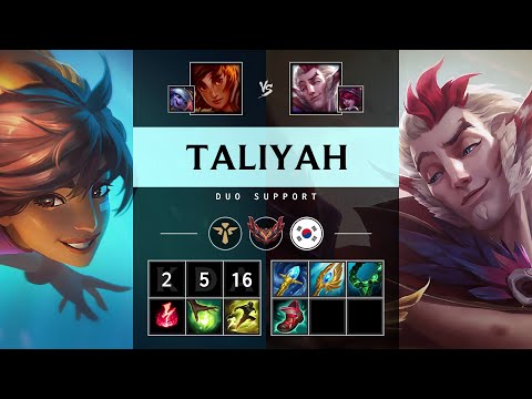 Taliyah Support vs Rakan - KR Grandmaster Patch 25.19