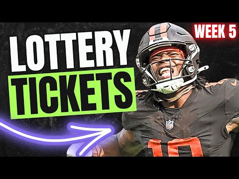 🚨 Week 5 LOTTERY TICKET Plays You Can’t Miss! 2025 Fantasy Football🚨