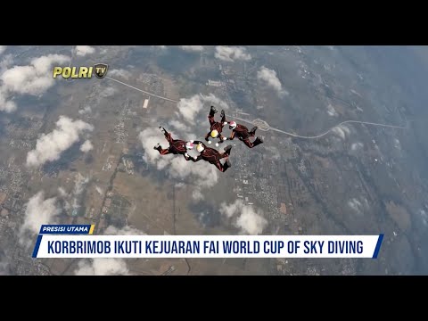 KORBRIMOB KOMPETISI FAI ASIAN INDOOR SKY DIVING DAN FAI WORLD CUP OF SKY DIVING