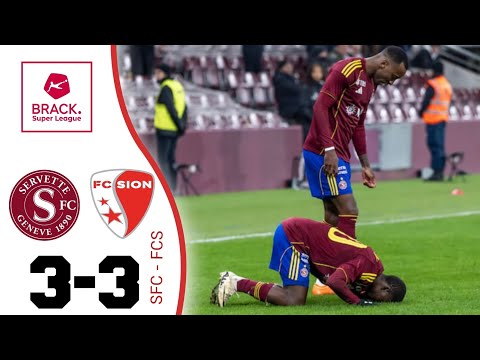 Servette FC Vs FC Sion 3-3 Swiss Super League Highlights | Servette Sion