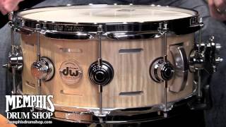 Video thumbnail for DW 14x6 Collector's Series Acoustic EQ Snare Drum - Natural Oil by Memphis Drum Shop