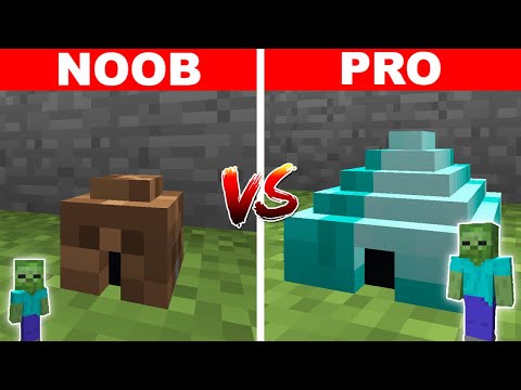 NOOB VS PRO KÜÇÜK EV YAPMAK 😱 - Minecraft