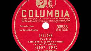 1942 HITS ARCHIVE: Skylark - Harry James (Helen Forrest, vocal)
