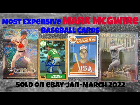YouTube video about: How much is a mark mcgwire baseball card worth?