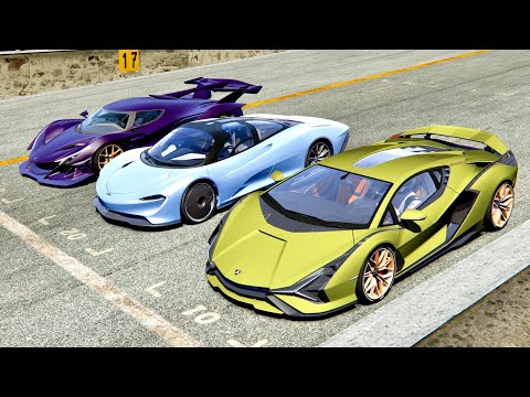 Lamborghini Sian vs McLaren Speedtail vs Apollo Intensa Emozione - Highlands