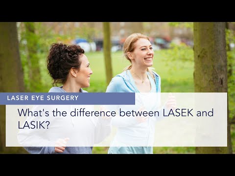 What's the difference between LASEK and LASIK?