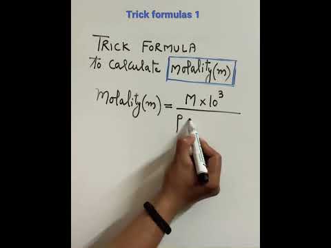 Trick to solve numericals based upon molality and density || #molality