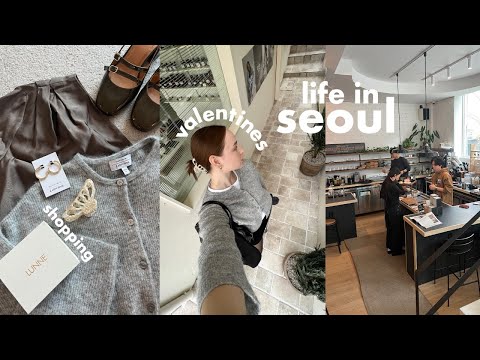 Valentine’s Day in Korea ???? going on a date, talking about love, shopping, Korean nail salon & cafes