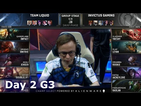 TL vs IG | Day 2 S9 LoL Worlds 2019 Group Stage | Team Liquid vs Invictus Gaming