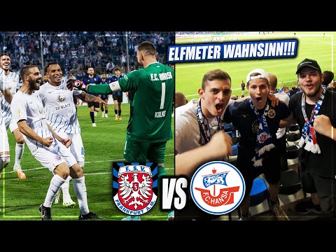 VERRÜCKTER DFB POKAL KRIMI MIT ELFMETERSCHIEßEN! STADIONVLOG: FSV Frankfurt - Rostock | Stadion Vlog