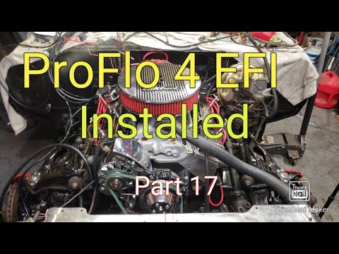 1977 Chevy Camaro Restoration Part 17.. Pro Flo 4 installatiom