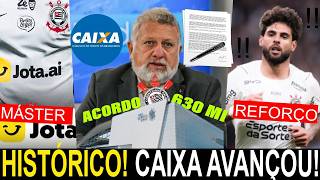 NOVO MÁSTER DO CORINTHIANS! R$ 630 MILHÕES da CAIXA pela ARENA! MEMPHIS e YURI ALBERTO TITULARES