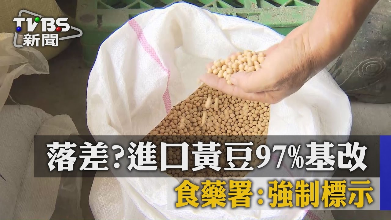 落差?進口黃豆97%基改 食藥署:強制標示