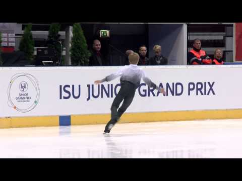 2015 ISU Junior Grand Prix Bratislava Men Short Program Daniil BERNADINER RUS