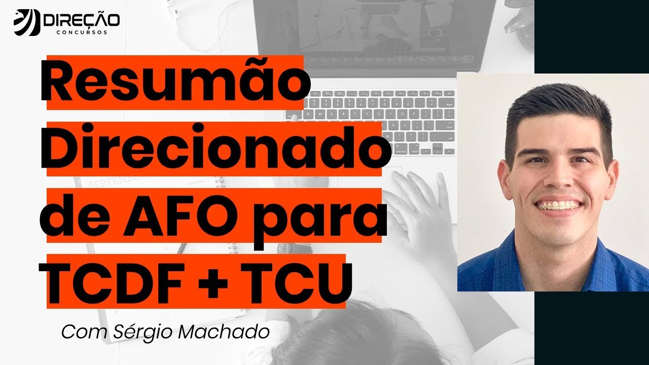 Resumão Direcionado de AFO para TCDF + TCU com Sérgio Machado | AO VIVO