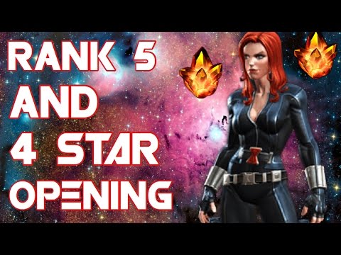 Marvel Contest Of Champions: Black Widow To Rank 5 And Two 4 Star Crystals!
