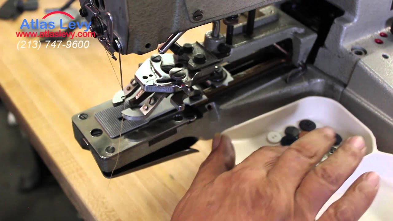 Juki MB-372 Button sew Machine - Sewing sample
