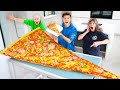 Eating The World’s Largest Slice Of Pizza - Challenge