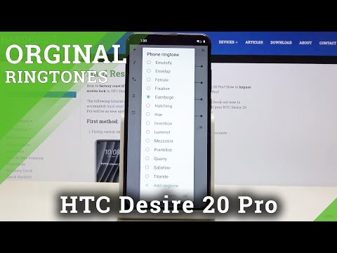How to Change Ringtone in HTC Desire 20 Pro – Find Ringtone List