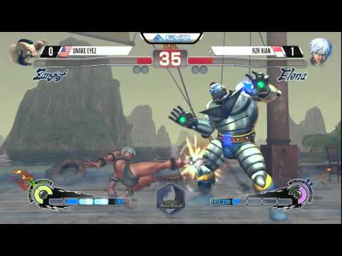 Evo 2015 - USFIV Top 32: Snake Eyez vs RZR Xian