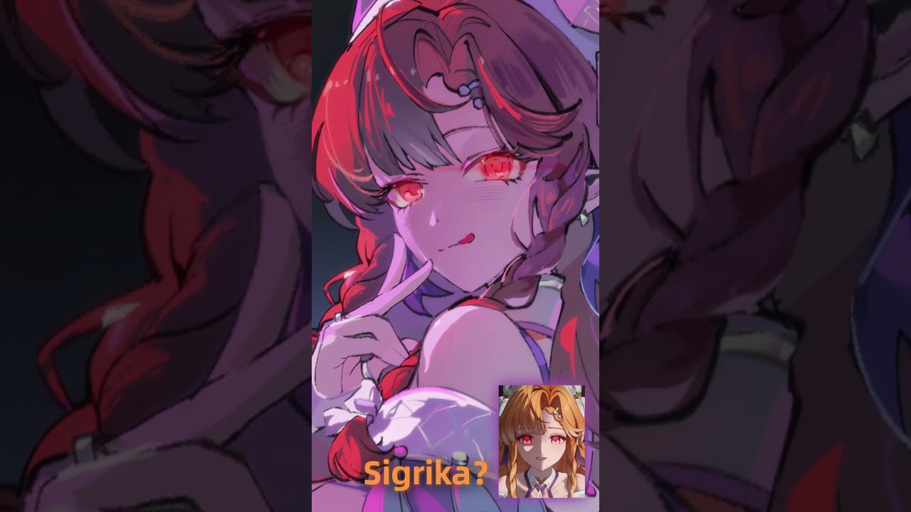 Draw Sigrika as... #animation #shorts #wuwa #Sigrika #art