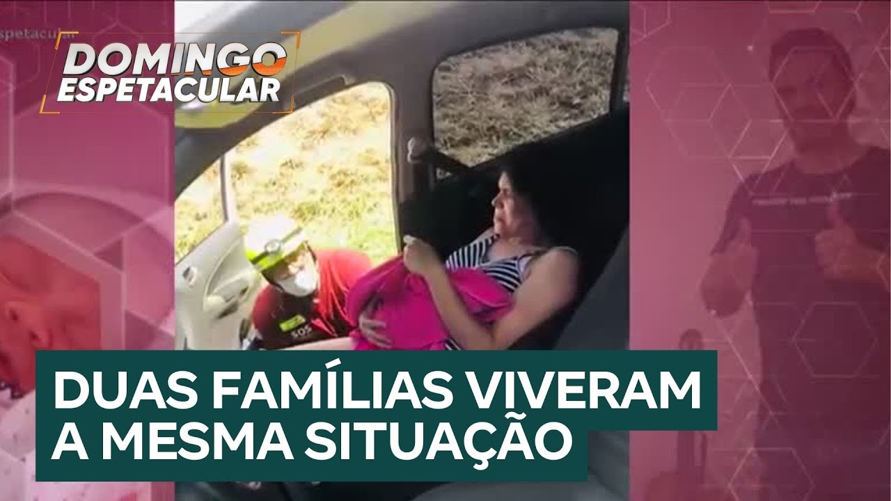 Mulheres entram em trabalho de parto no meio da estrada
