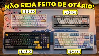 TOP 6 Únicos Melhores Teclados Mecânicos / Magnéticos Baratos Custo Benefício 2026! Com e Sem Fio