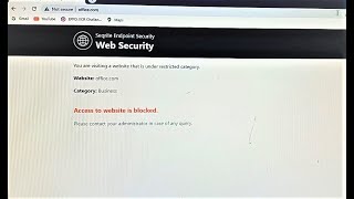 How to solve access to website is blocked on seqrite endpoint security