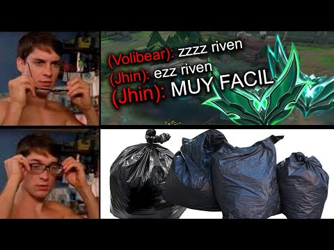 🤣 COMO HUMILLAR PLATINOS (muy facil) 🤣🤣 | Riven vs Volibear