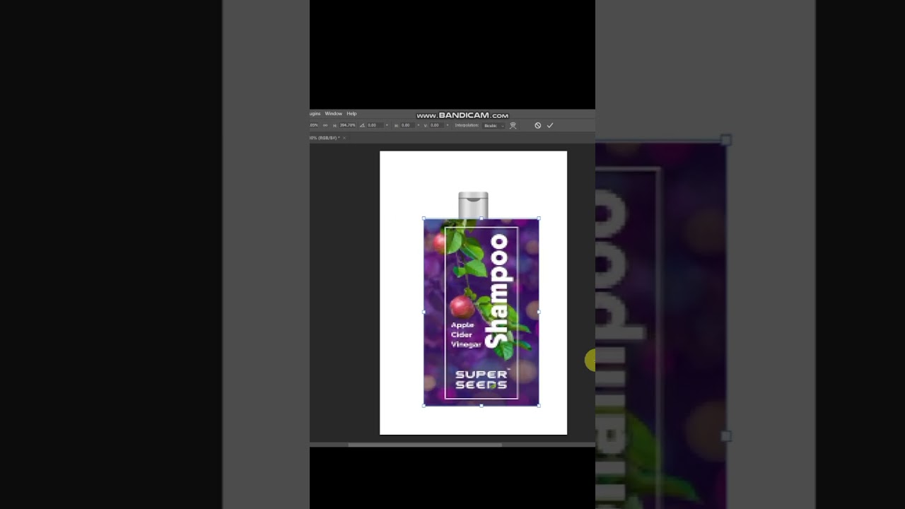 Shampoo Bottle Mockup #photoshop #shorts