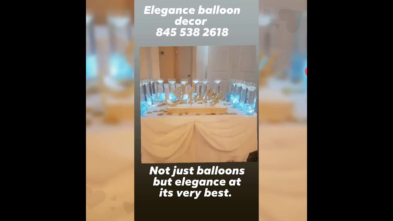 Promotional video thumbnail 1 for Elegance Balloon Decor