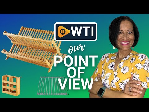 WORTHUG Bamboo Dish Drying Rack Set - WTI product video review